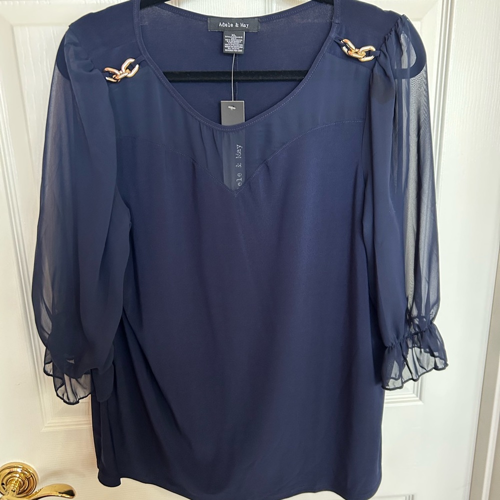 Navy Blue Top XL